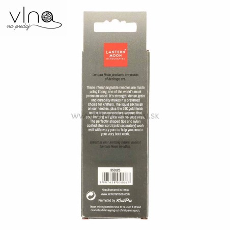 Lantern Moon Ebony Interchangeable Needle Tips 13cm (3–7mm)