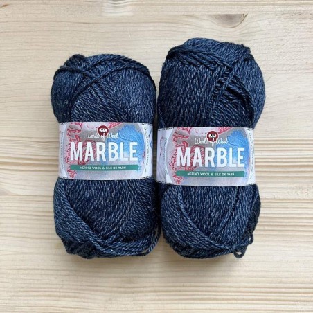 Marble Merino and Silk Blend Yarn 50g 110m