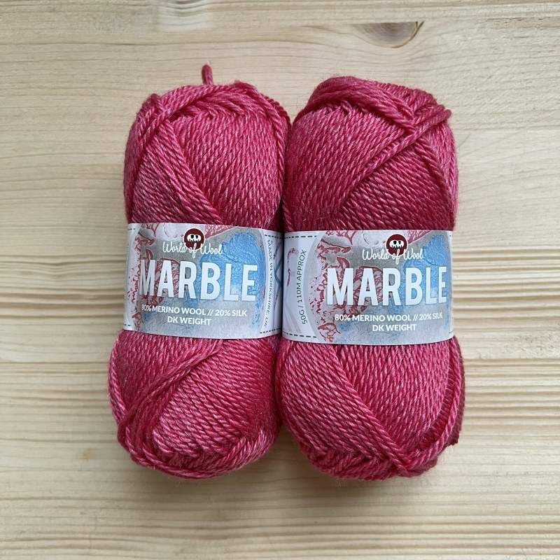 Marble Merino and Silk Blend Yarn 50g 110m