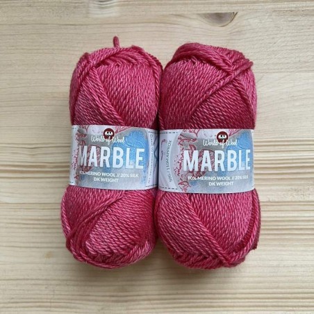 Marble Merino and Silk Blend Yarn 50g 110m