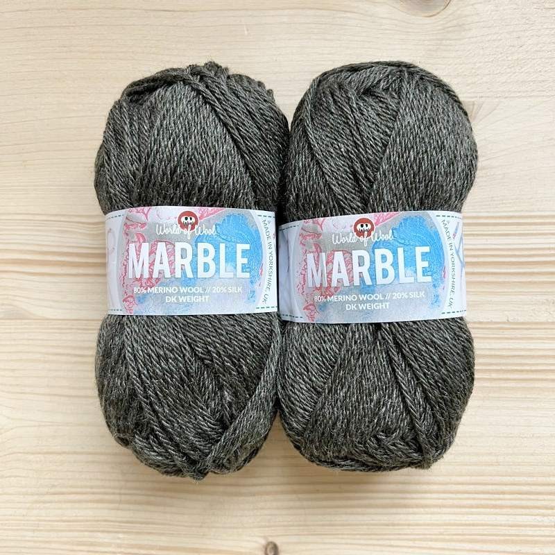 Marble Merino and Silk Blend Yarn 50g 110m