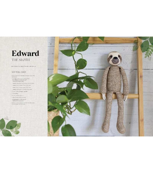 Knitted animal toys