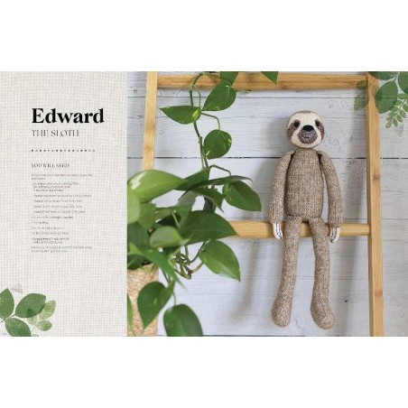 Knitted animal toys
