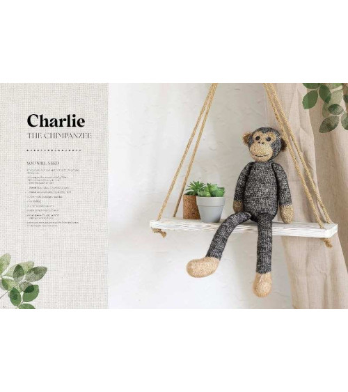 Knitted animal toys