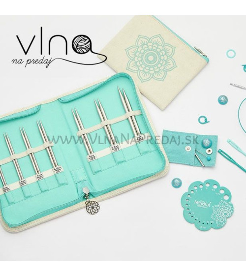 Sada vymeniteľných ihlíc Kindness set zo série Mindfull kovové na vytvorenie 40cm ihlích