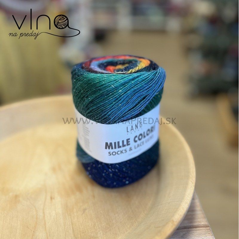 Ponožková vlna Mille Colori  S&L luxe 100g 400m