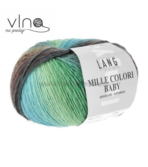 Tenká merino priadza  Mille colori baby 50g 190m