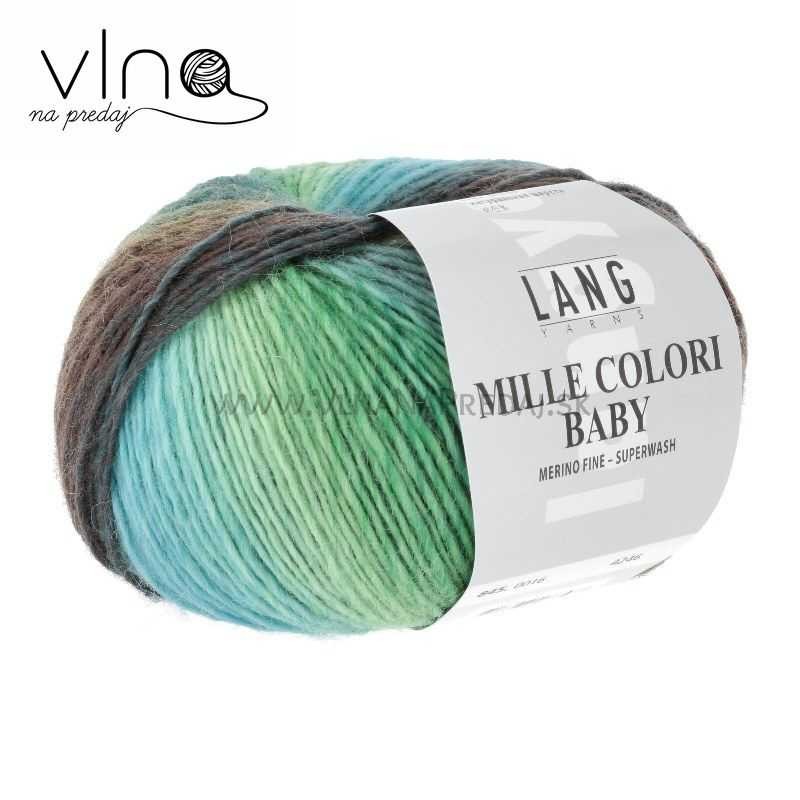 Tenká merino priadza  Mille colori baby 50g 190m
