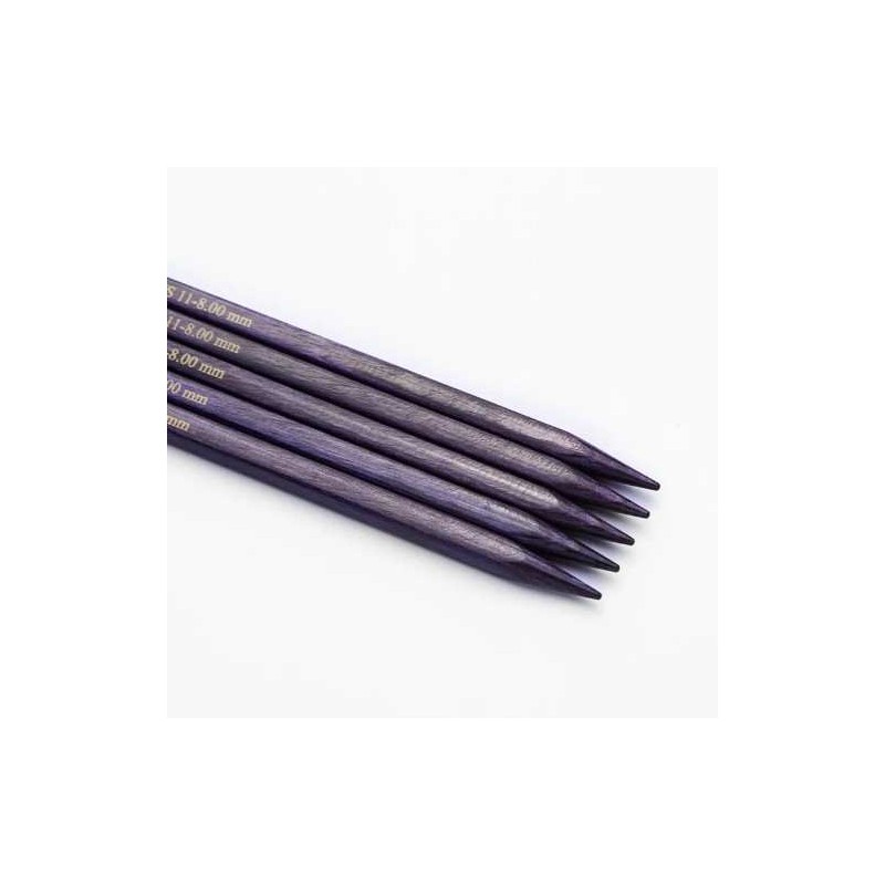 J'adore Wooden Square Double-Pointed Needles 15cm (2–4mm)