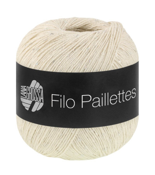 Filo Paillettes Cotton Yarn with Small Sequins 50g 155m
