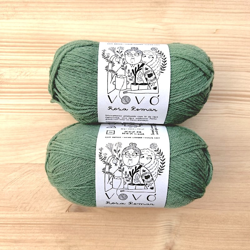 Vovo Fine Portuguese Sheep Wool Yarn 50g 143m