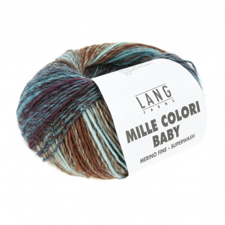 Tenká merino priadza  Mille colori baby 50g 190m