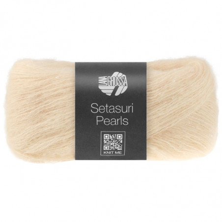 Setasuri Pearls Yarn with Glass Beads 25g 140m