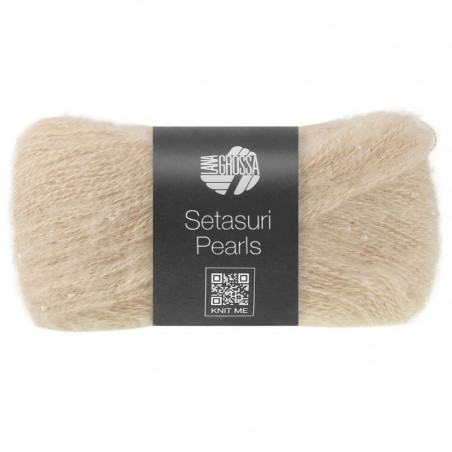 Setasuri Pearls Yarn with Glass Beads 25g 140m