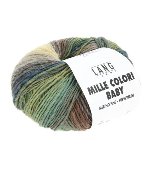 Tenká merino priadza  Mille colori baby 50g 190m