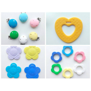 Silicone Teethers and Pacifier Clips
